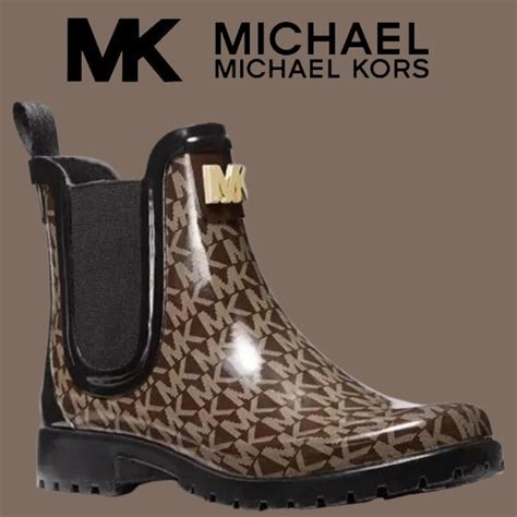 michael kors white rain boots|michael kors sidney rain boots.